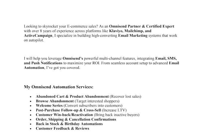 do omnisend integration, automation, SMS, push notifications